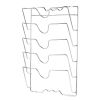 Mounted Pot Lid Rack Pot Cover Organizer Holder for Cabinet Door Wall 5 Lids