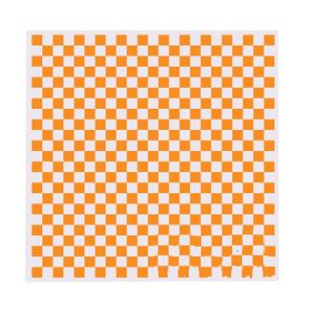 200 Pcs Baking Papers Grease-Proof Wax Papers Hamburger Papers [Orange Lattice]