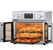 W1002P401550   Pizza Oven Bread Machine Oven 26QT Large Capacity French Double Door Air Fryer 1700w 14 Preset Menus 7-in-1 Multifunctional for baking