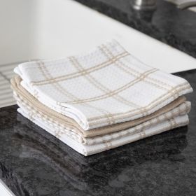 Premium Waffle Dish Cloths: Highly Absorbent, Super Soft Long Lasting - 100% Cotton, 12"x13" Flat Waffle Dish Towel for Cleaning & Drying Dishes