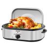 Roaster Oven, 14QT Fast-Cooking Turkey Roaster, 150-450°F Adjustable Temperature Electric Roasting Pan with Self-Basting Lid, Roasting Lift-Out Rack