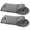 VEVOR Oven Mitts, Mini Oven Mitt Set with Non-Slip Silicone Strips, High Heat Resistant to 500°F