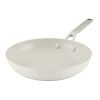 Hard Anodized 10 Inch Ceramic Nonstick Frying Pan, Oven Safe to 500°F, Porcelain White