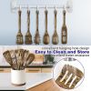 Pakkawood 6-Piece Wooden Cooking Utensil Set - HOWHONG Wood Kitchen Utensil Set, Wooden Spoons for Cooking and Serving