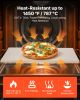 VEVOR Pizza Stone, 20 x 14 x 0.67 in Rectangular Pizza Stone, Extra Large Baking-Stone with Scraper, 1450°F Heat-Resistant Cordierite, for Oven