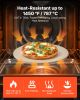 VEVOR Pizza Stone, 15 in Round Pizza Stone, 0.67 in Large Cordierite Baking-Stone with Metal Peel, Scrape, 1450°F Heat-Resistant Cooking Stones