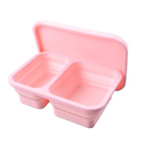 Reusable Pizza Storage Container with  Microwavable Serving Trays - Adjustable Pizza Slice Container to Organize & Save Space - BPA Free, Microwa (Color: Pink, size: 1020ML)